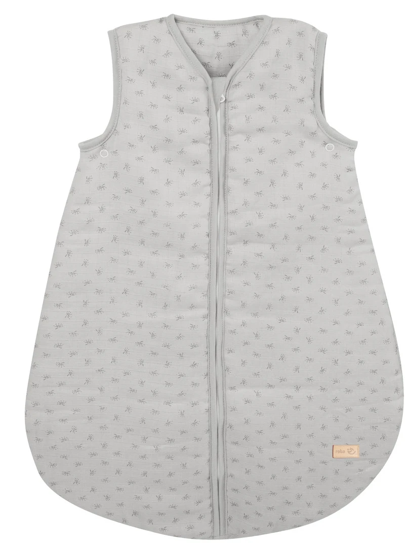 ROBA Organic Gigoteuse Bébé "Lil Planet" Sac de Couchage D'été Gris Argenté Gris clair