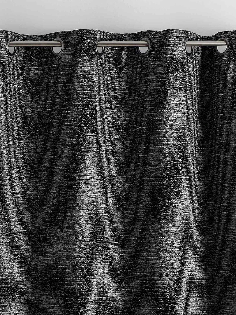 Rideau d'ameublement chiné   Noir