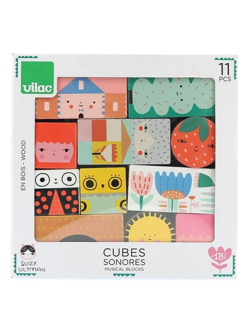 Cubes sonores en bois : Suzy Ultman N/A