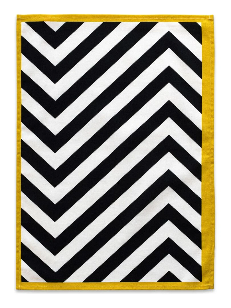 Torchon (2 pièces) Amour "Happyfriday"   Blanc