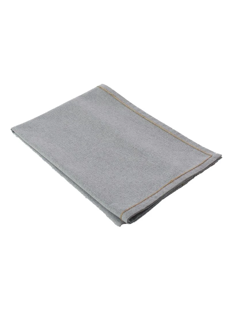 Chemin de table avec feston en jute Gris