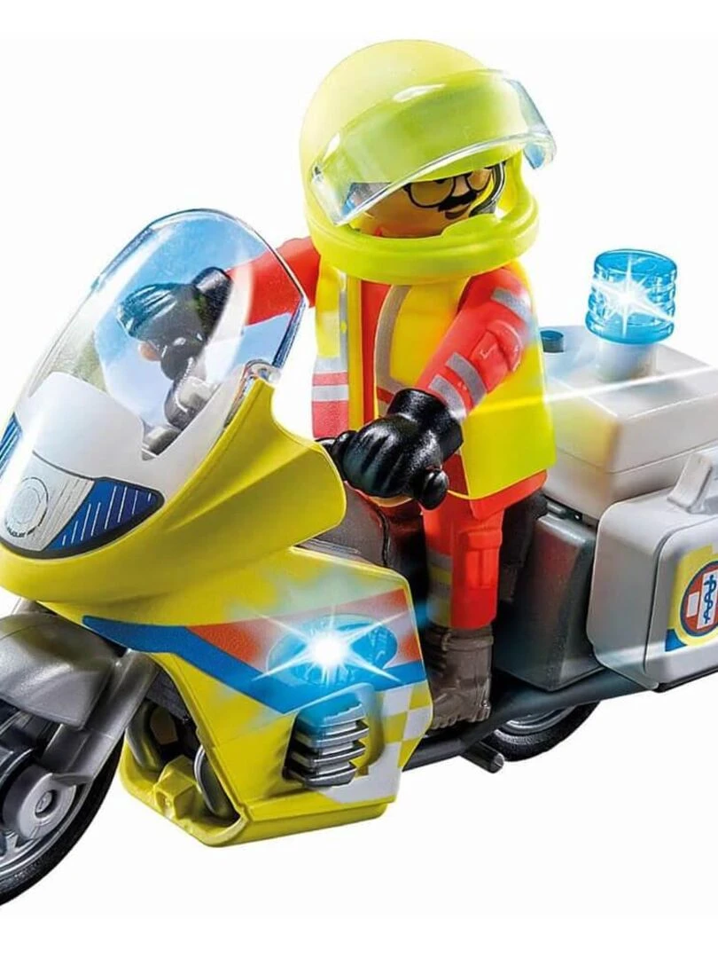 71205 Les secours Urgentiste avec moto et effet lumineux   N/A