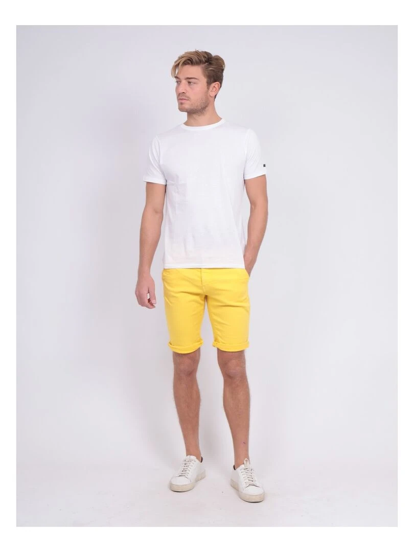 Bermuda chino BAVOLTA   Jaune