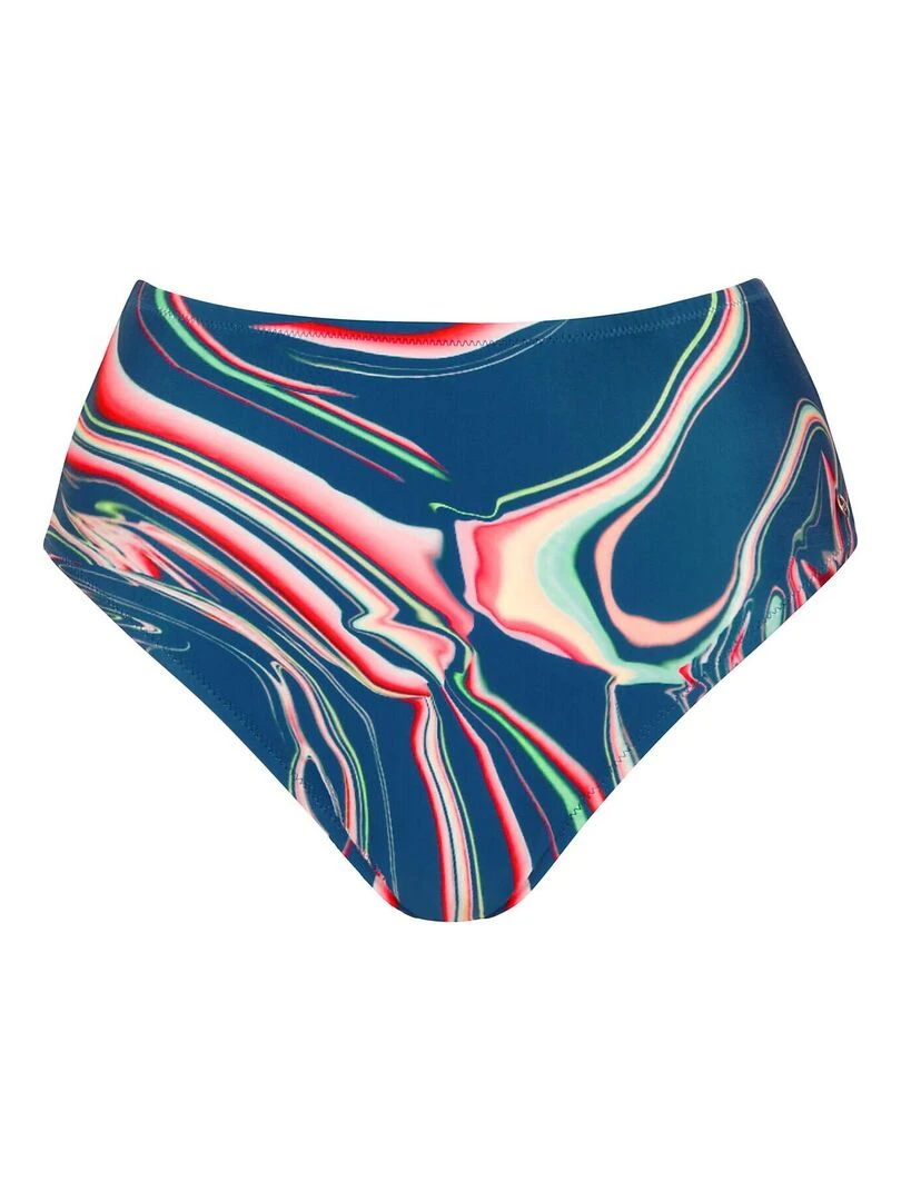 Bas maillot slip de bain échancré taille haute Queensland   Bleu