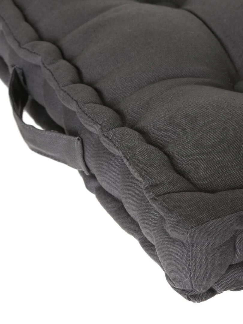 Coussin de sol gris foncé 40x40x8cm Gris
