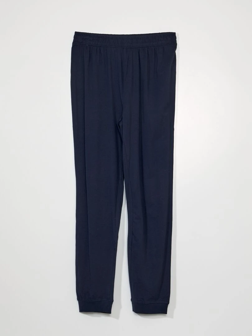 Pyjama long en jersey   2 pièces   Marine