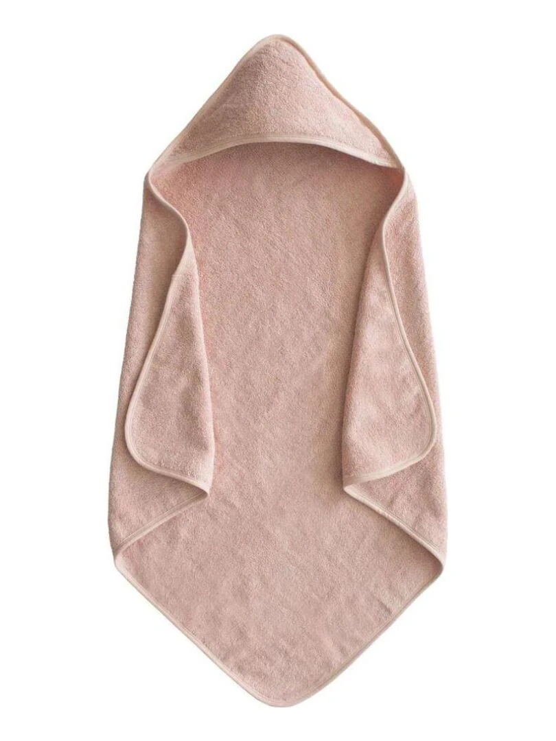 Cape de bain en coton bio Blush Rose