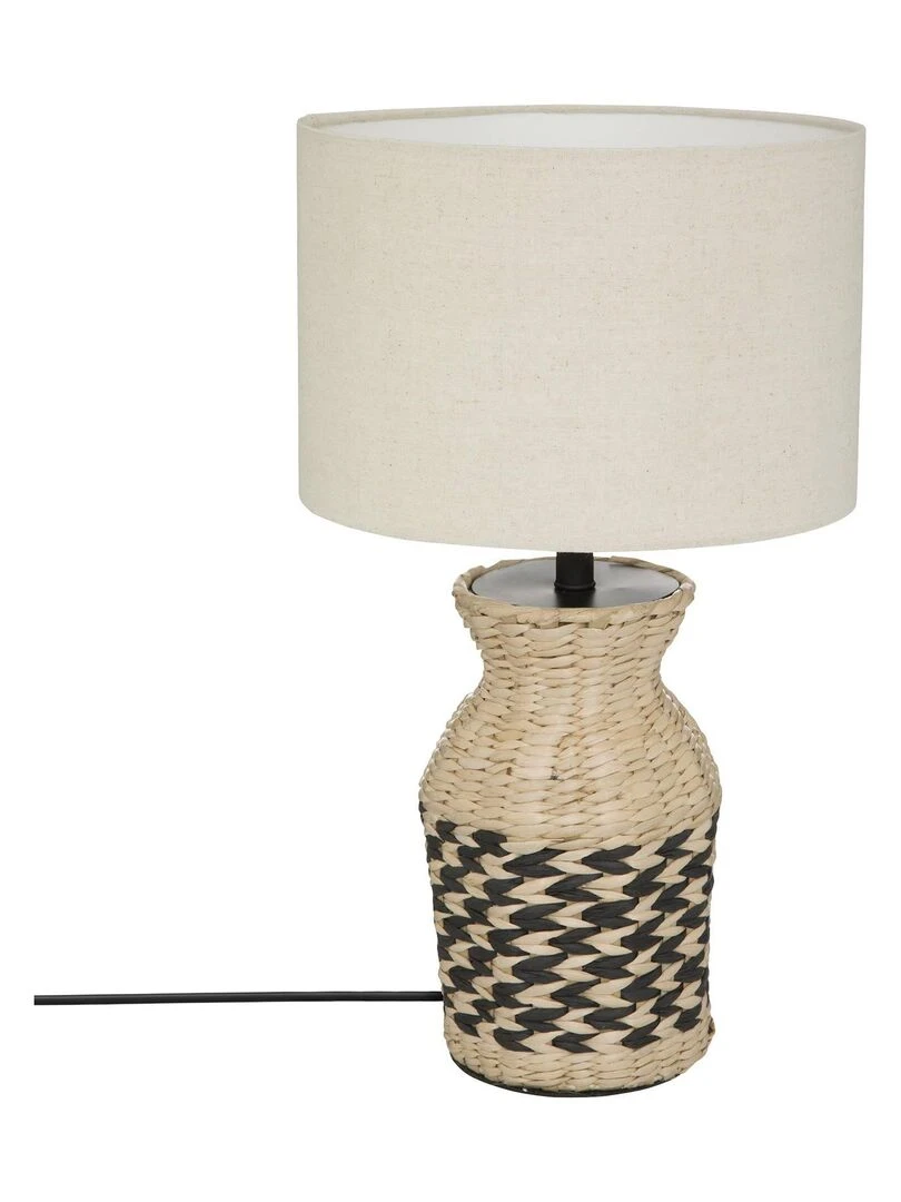 Lampe à poser en jacinthe Beige