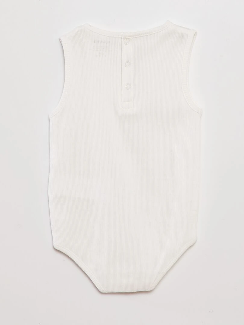 Body côtelé   Blanc
