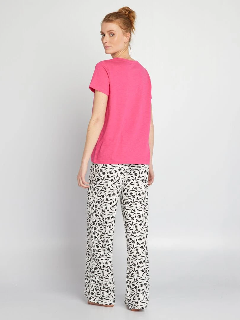 Ensemble de pyjama fantaisie 2 pièces Rose