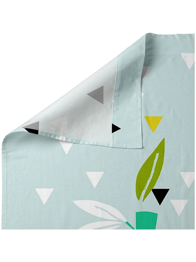 Parure de lit 2 pièces Panda garden blue "Happyfriday"   Bleu