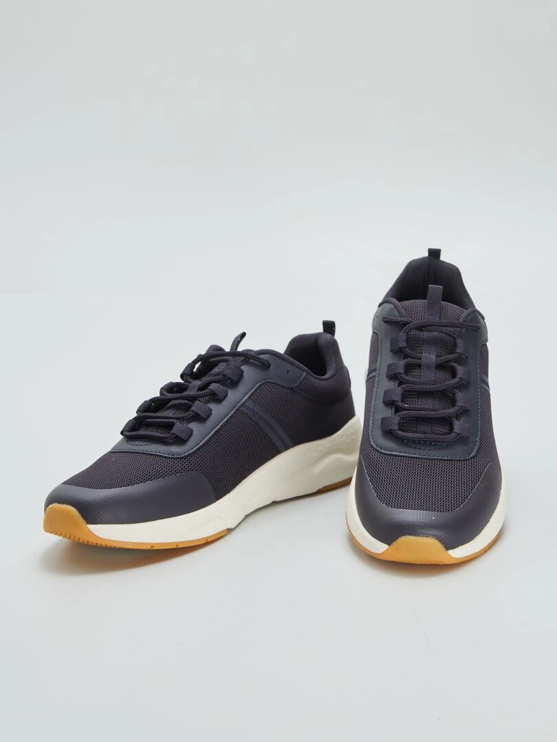 Baskets running avec semelle épaisse   Bleu marine
