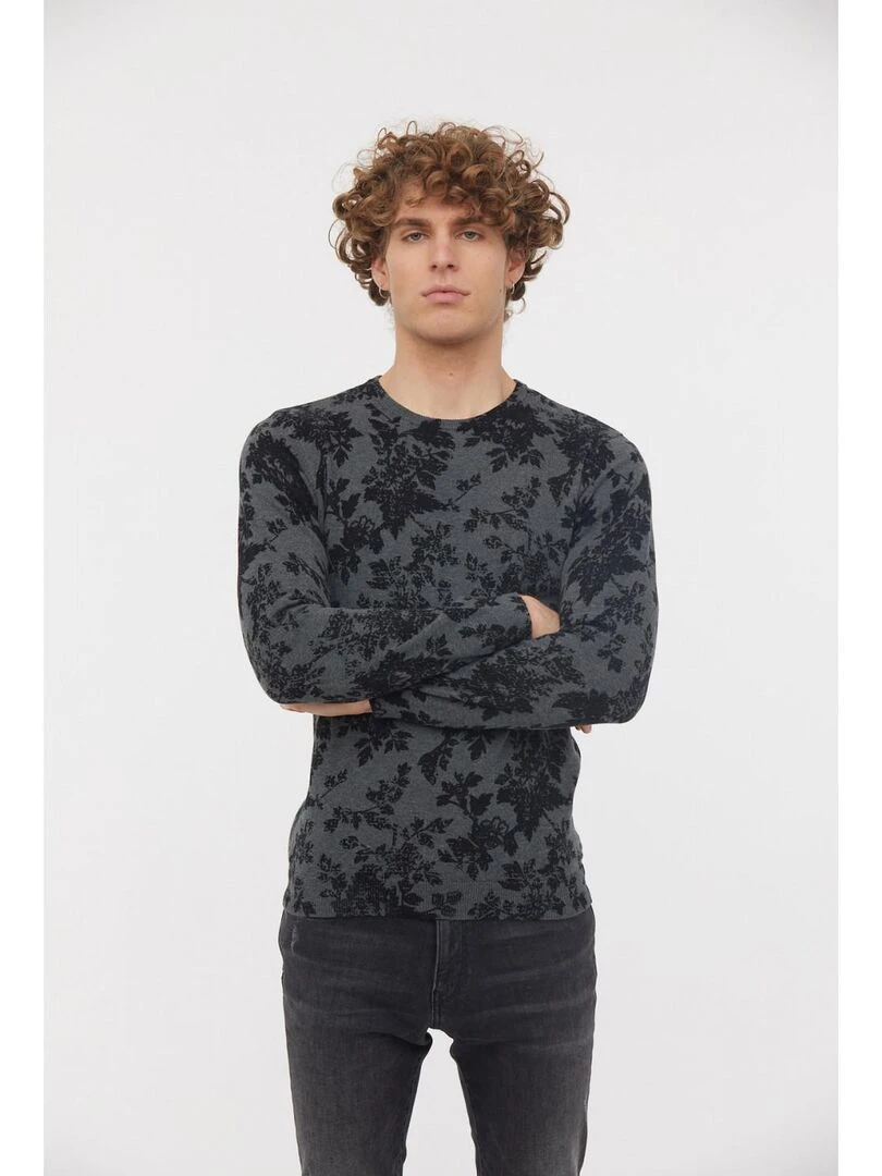Lee Cooper Pull manches longues coton regular CORUS gris anthracite