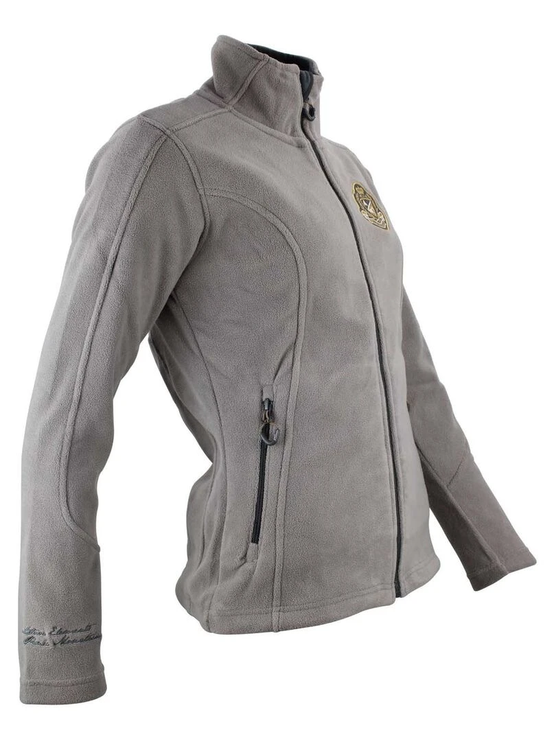 Blouson polaire femme ASAK   Gris taupe