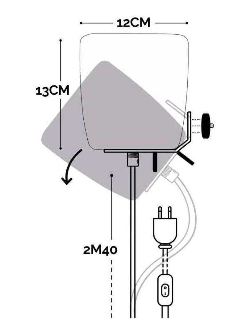 Applique Magnet Swing   Marron havane