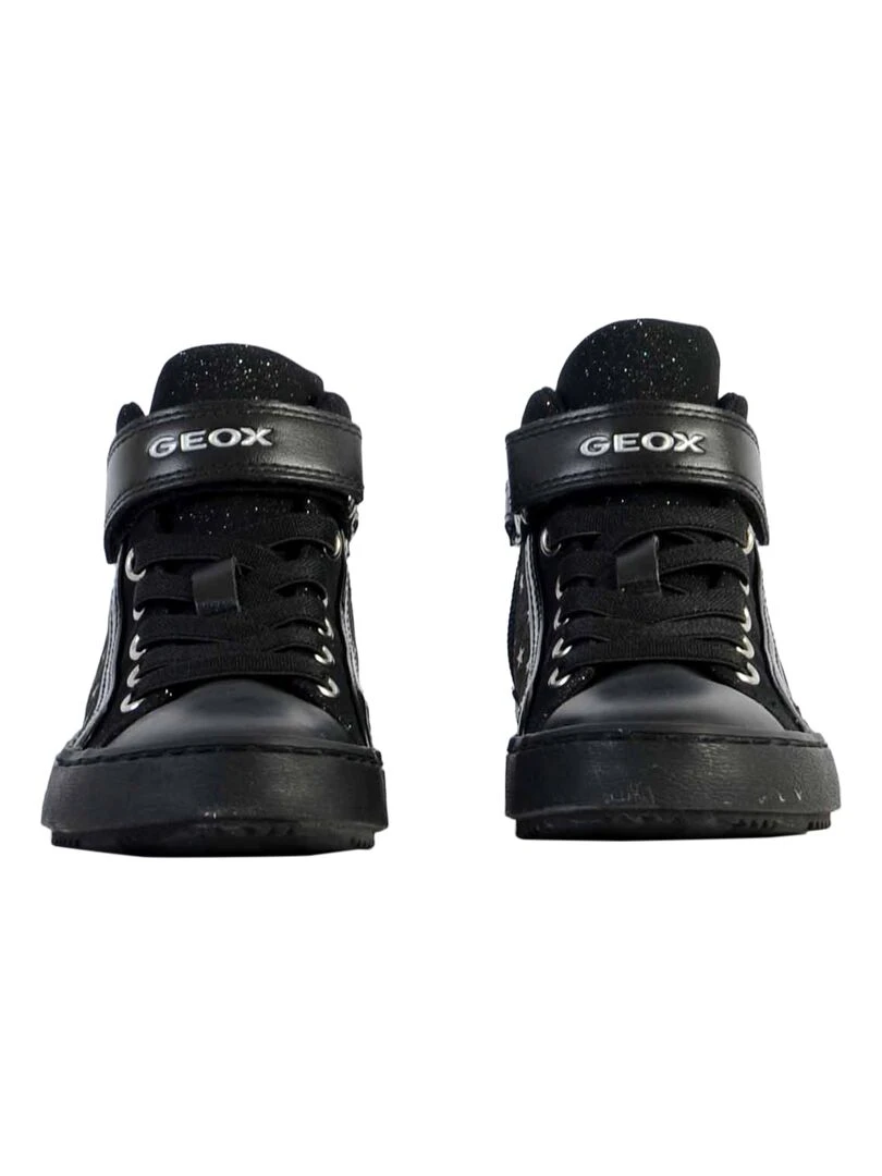 Basket Cuir Geox Enfant Kalispera   Noir