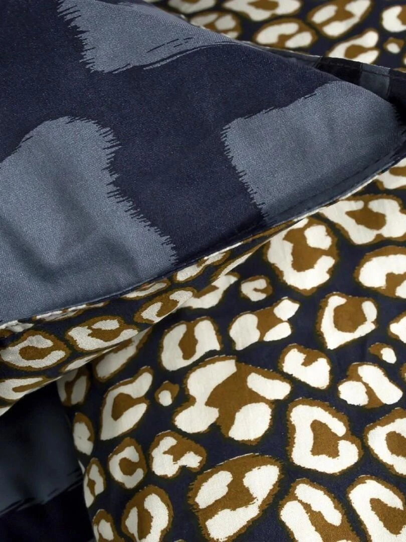 Housse de couette Sunshine Yoro + taie(s) 100% coton 57 fils Bleu