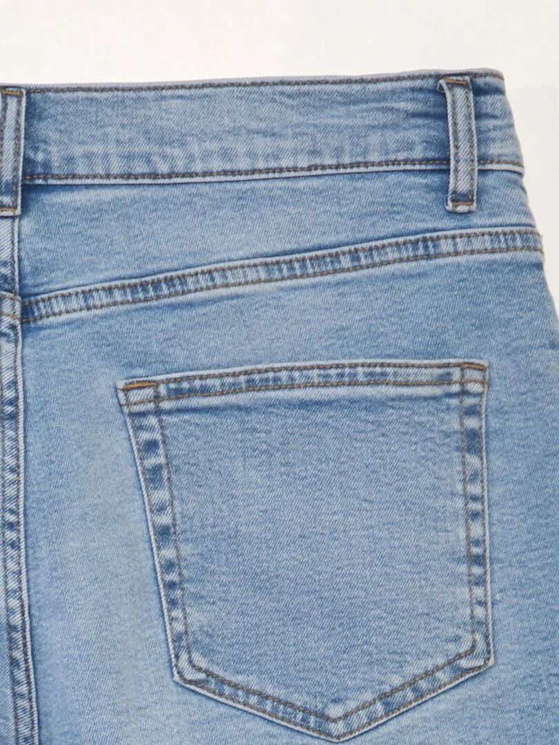 Bermuda en jean à 5 poches   Triple stone