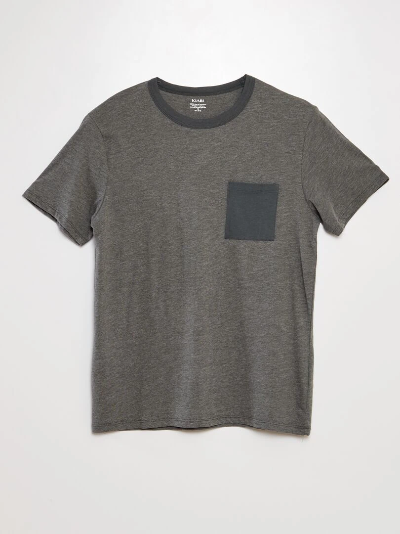 Pyjama court en coton   Kaki