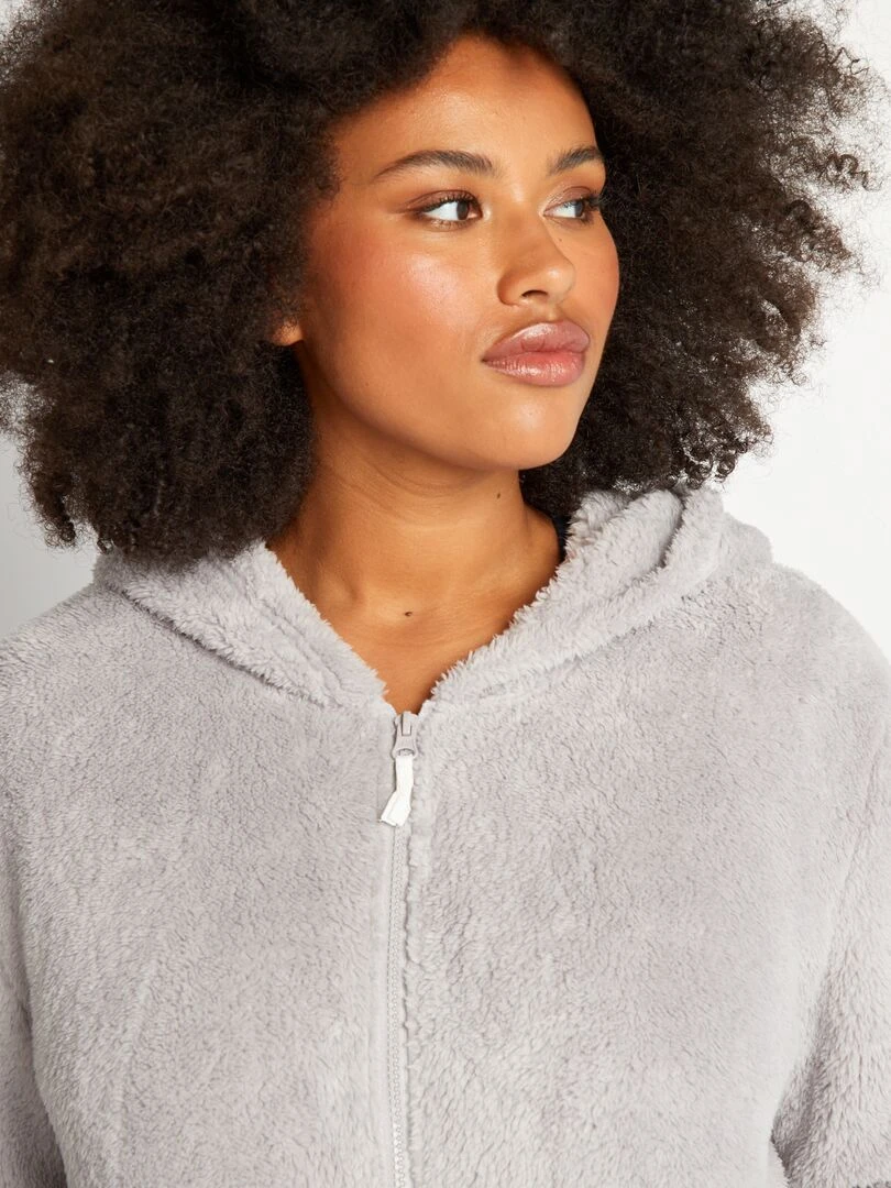 Sweat à capuche   gris