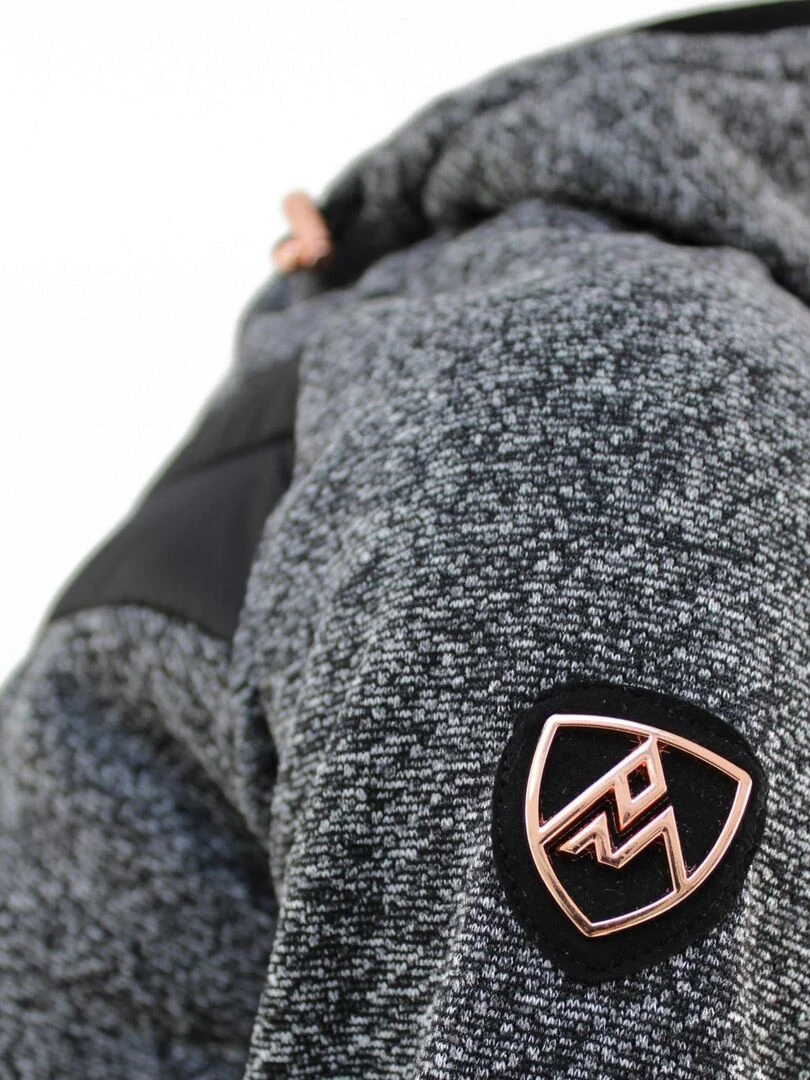 Blouson polaire femme ALBERT   Noir Rose