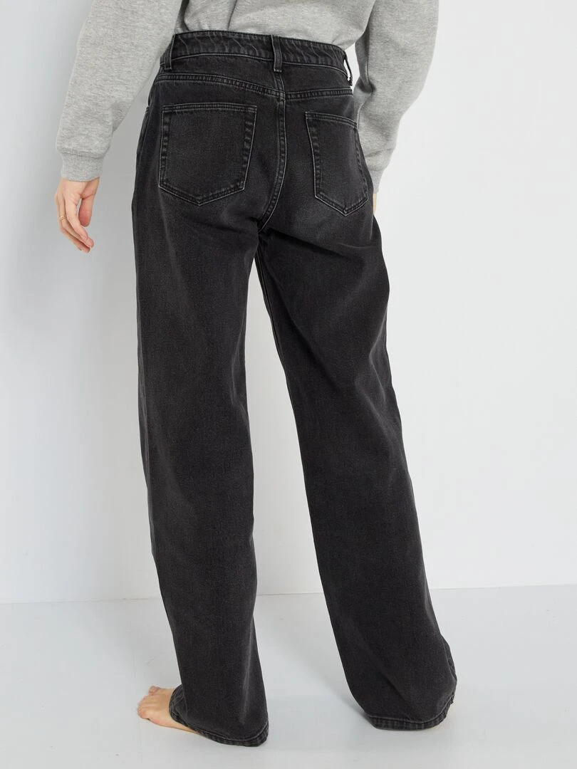 Jean wide leg   L30   Noir