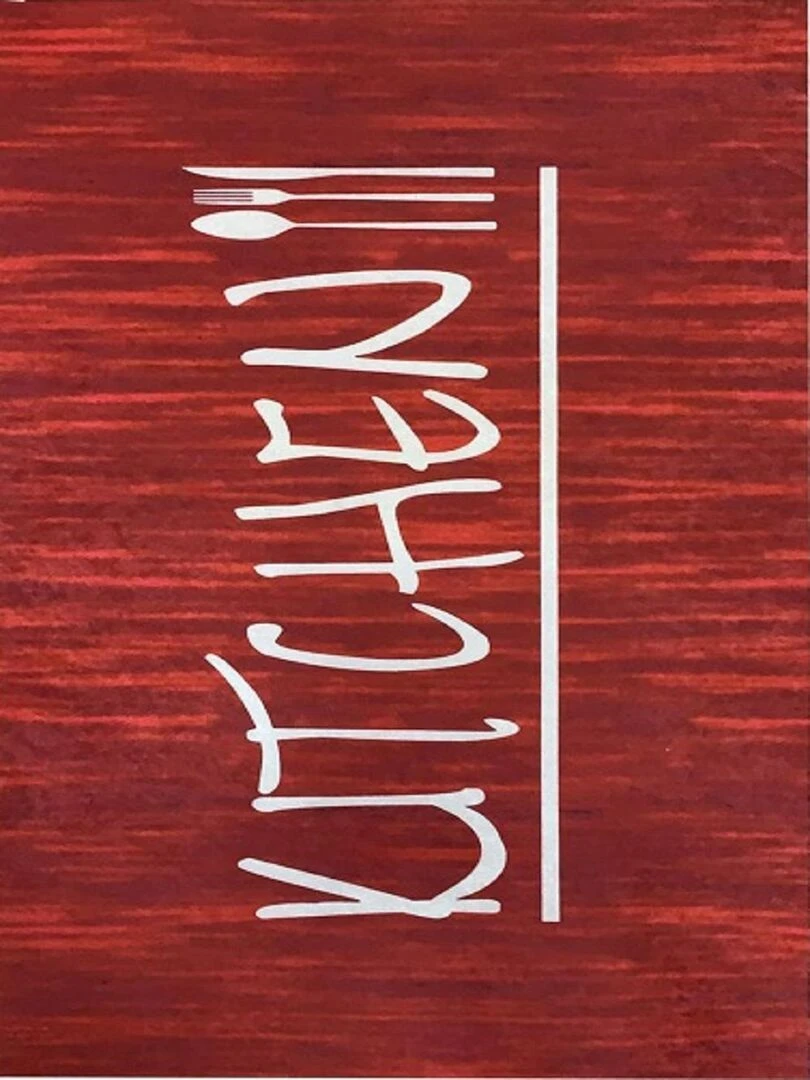 Tapis KITCHEN Rouge Rouge