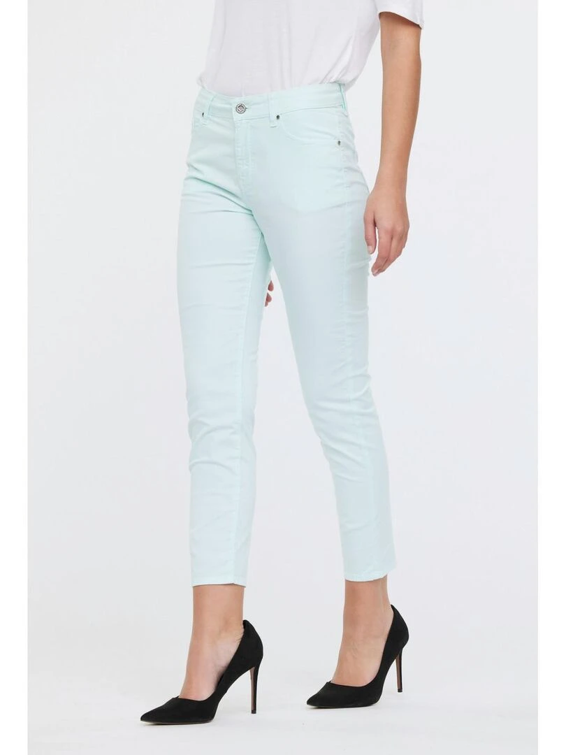 Lee Cooper Pantalon coton slim LC135 Bleu lagon