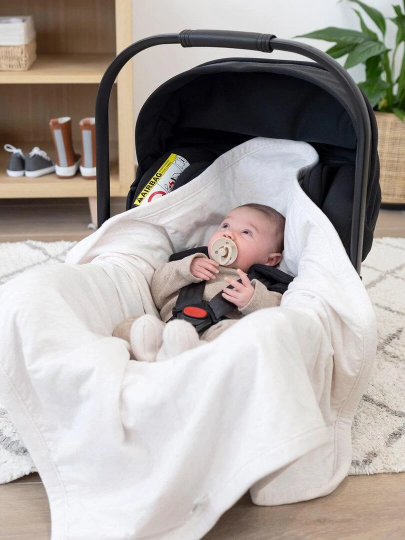 Bemini Nid d'ange BISIDE Quilted et Jersey Beige chiné