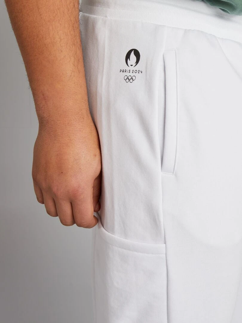Pantalon jogging   Paris 2024   Blanc
