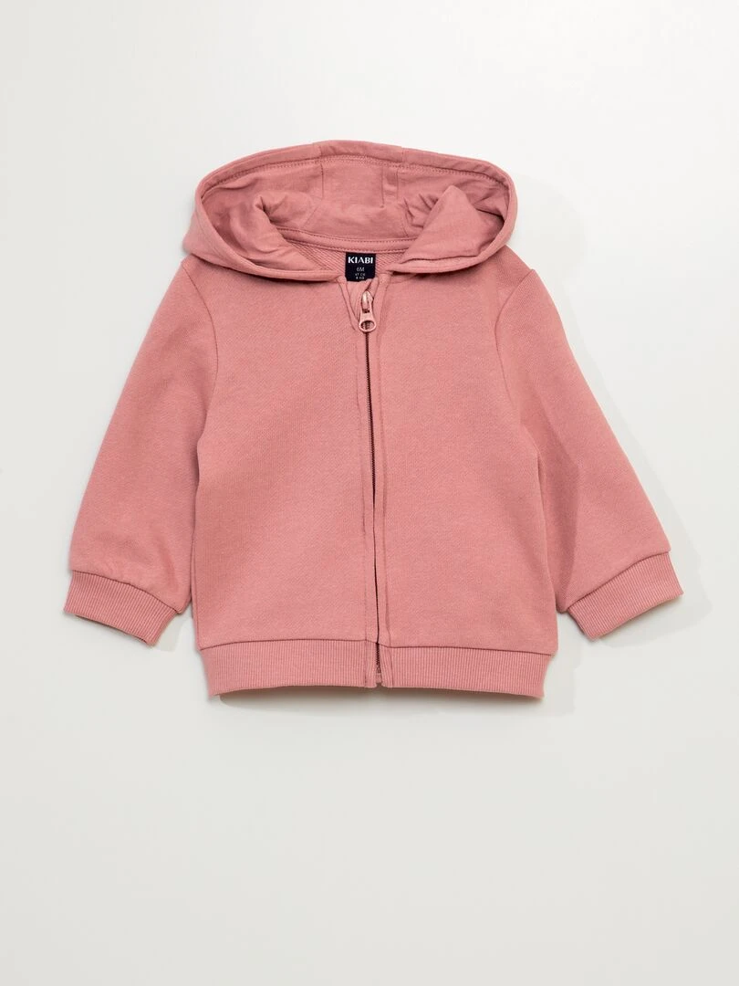 Sweat en molleton à capuche ROSE