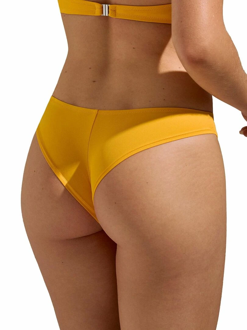 Bas maillot brésilien de bain taille basse Palma Jaune