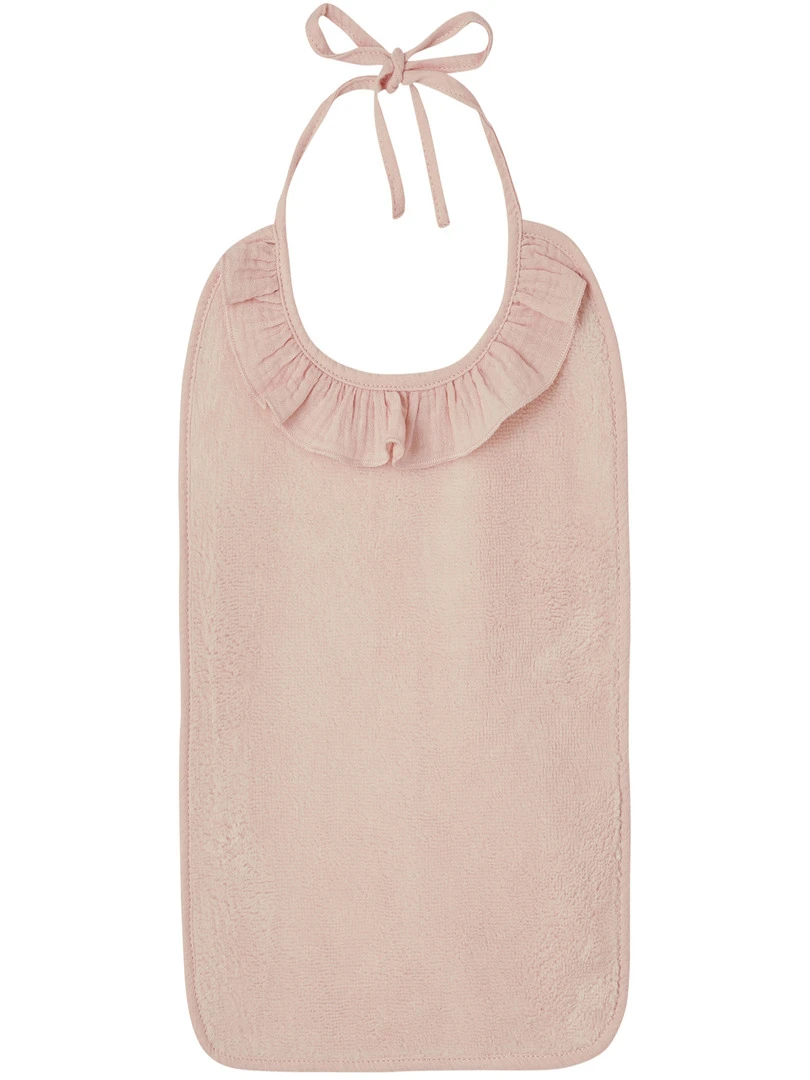 Bavoir À Nouer Soft Bambou Blush Rose