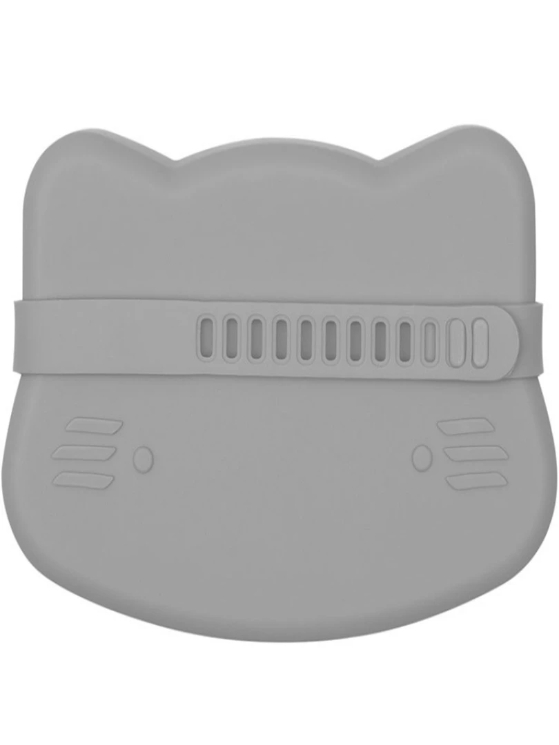 Boîte À Goûter 3 En 1 Chat Gris   Gris