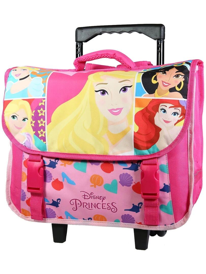 BAGTROTTER Cartable à roulettes 38 cm Princesses Rose Rose
