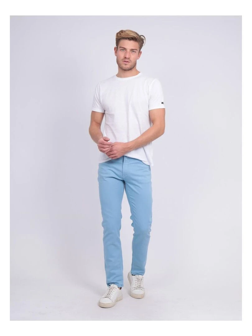 Pantalon 5 poches CANDELO   Bleu ciel