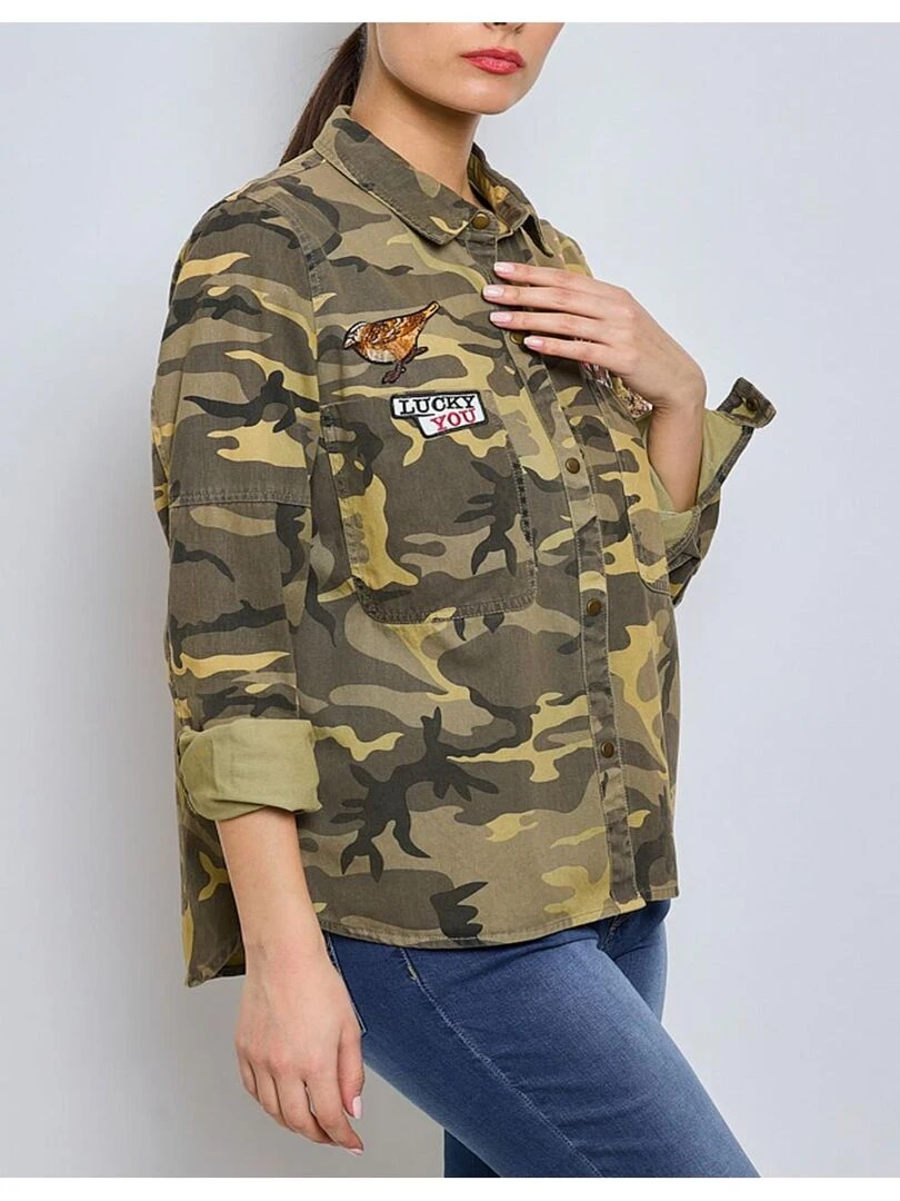 Chemise militaire Kebello Kaki