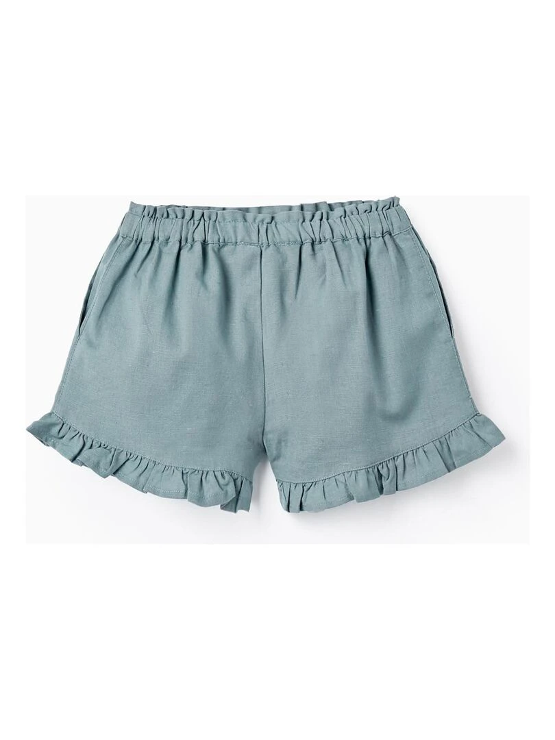 Shorts avec Broderies pour Bébé Fille Vert