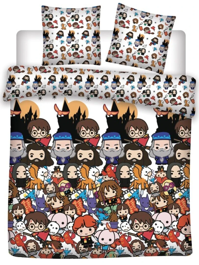 Parure de lit enfant double Marron