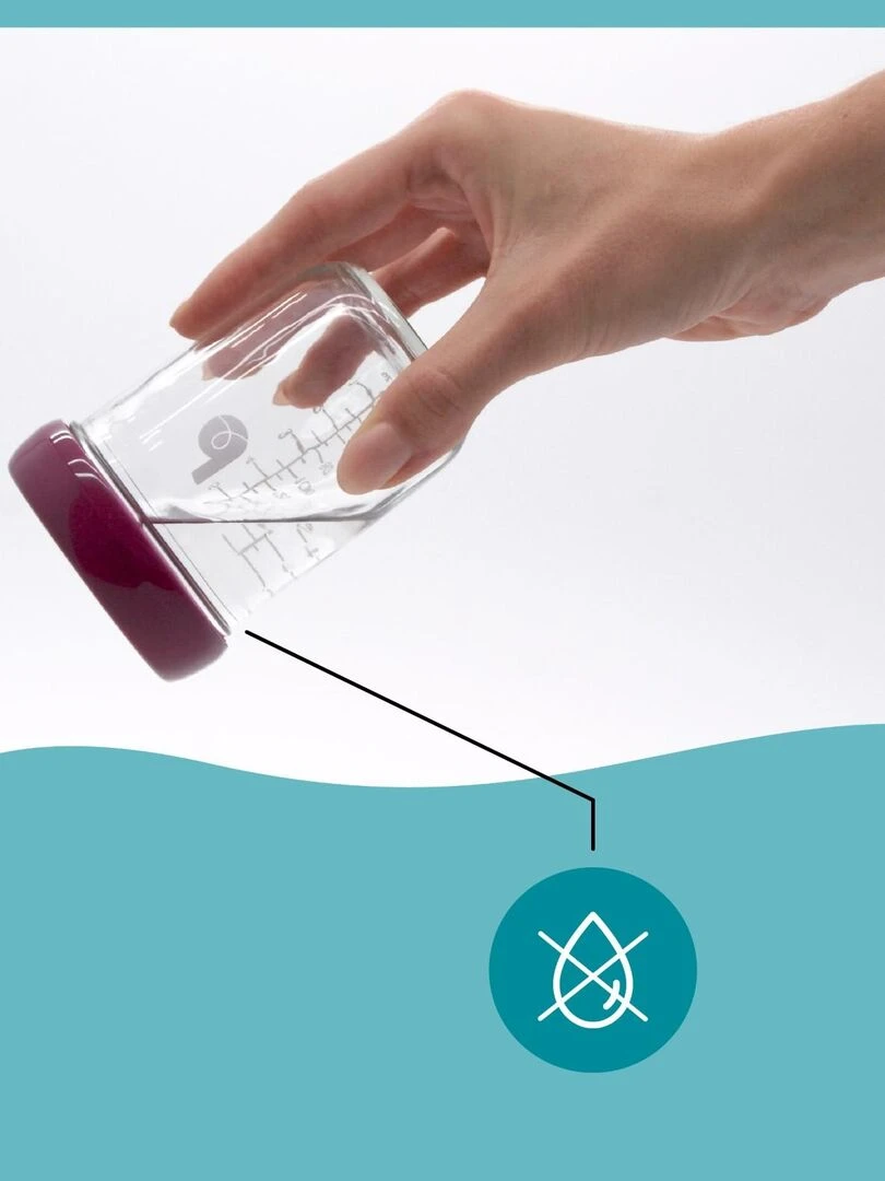 Babybols   Contenants en verre 4x220 ml 'Babymoov'   Transparent