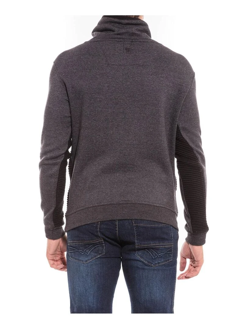 Sweat col châle WATERS Gris