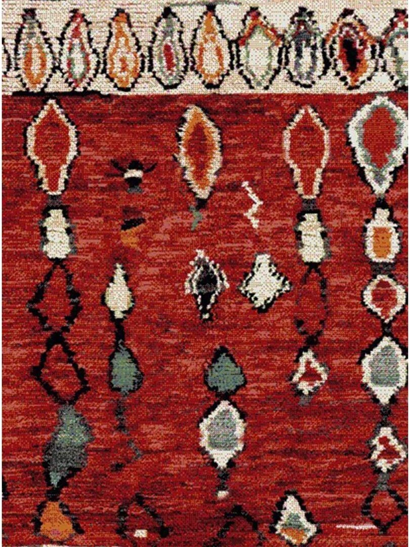 Tapis salon MO 75 OEKO TEX® Rouge