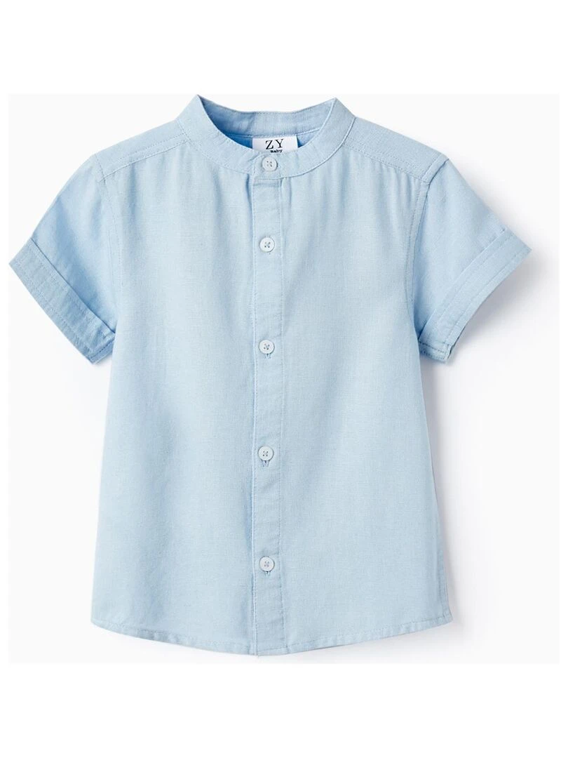 Chemise à manches courtes pour bébé garçon manches courtes MATISSE Bleu clair