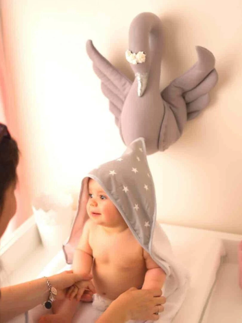 Cape de bain en bambou  STELLA   Blanc