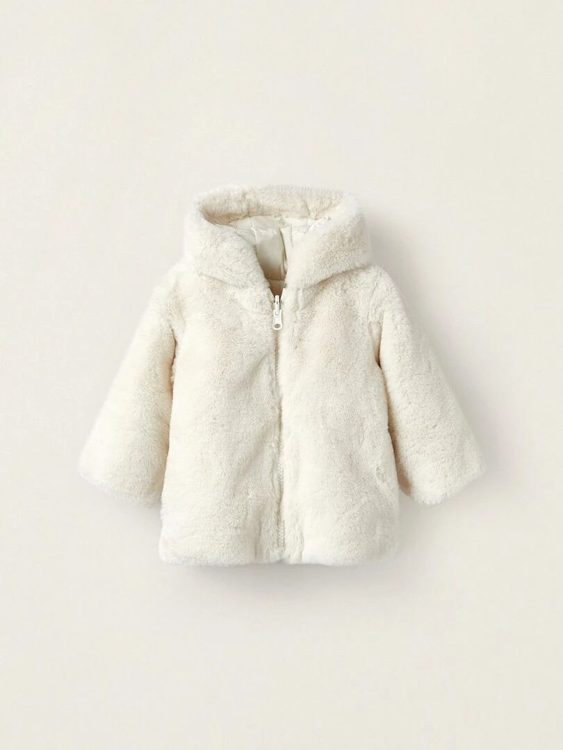 Manteau Réversible avec Capuche pour Nouveau Né BALMORAL'S AFTERNOONS Blanc