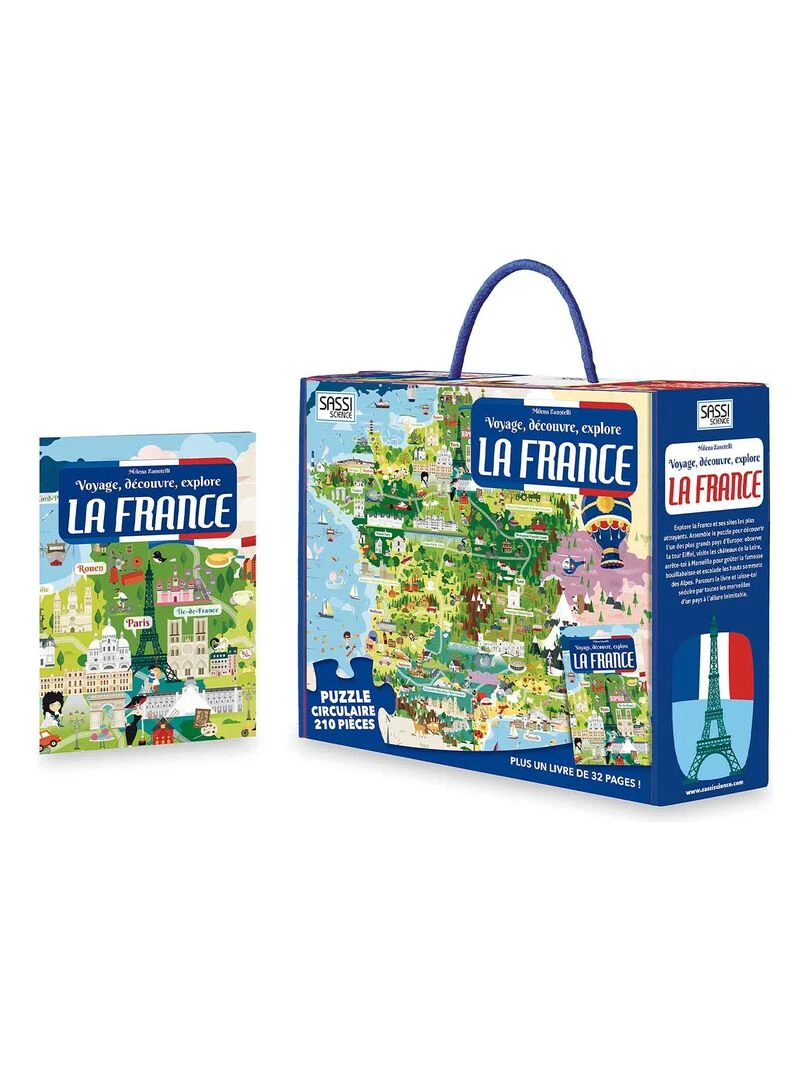 Puzzle & Livre Voyagez découvrez explorez La France N/A