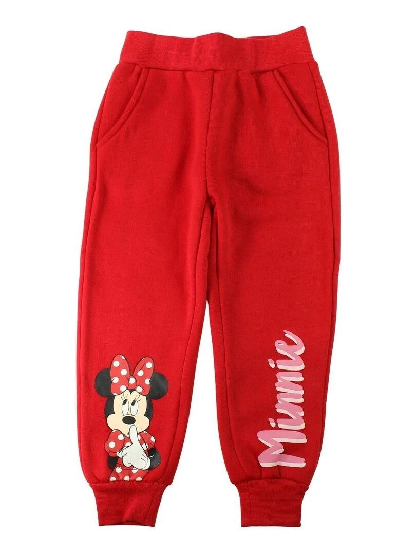 Disney Pantalon De Jogging fille imprimé Minnie Rouge