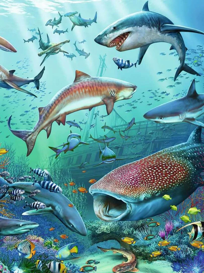 Puzzles 3x49 pièces   Le monde animal de l'océan   N/A
