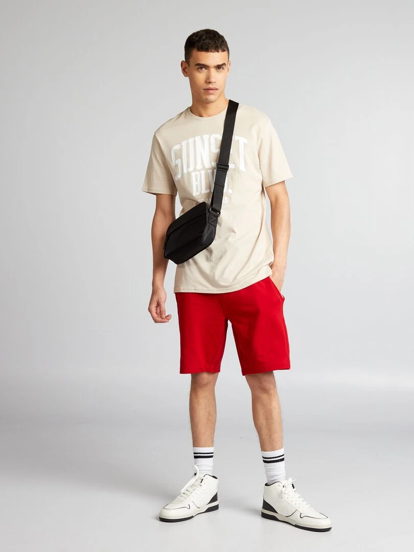 Short de sport Rouge