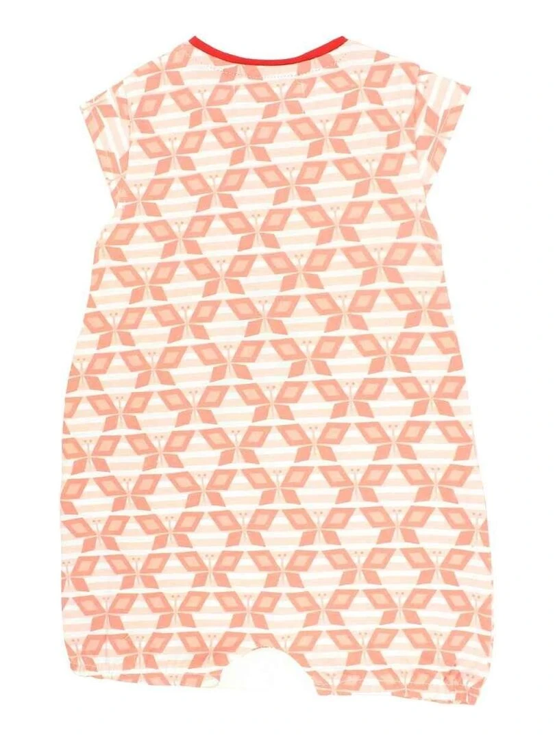 Lee Cooper Combishort bébé fille imprimé Lee Cooper en coton Orange